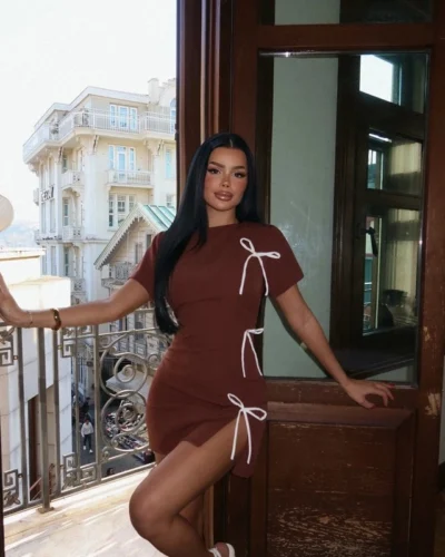 brown nari Φόρεμα